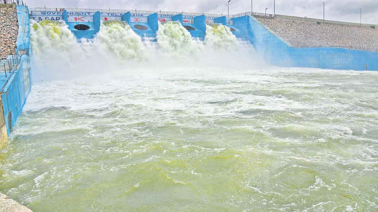 Mallanna Sagar | మల్లన్నసాగర్‌లో కాళేశ్వర పరవళ్లు