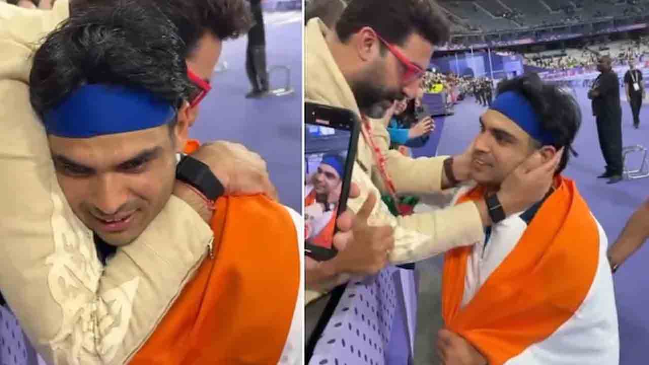 Abhishek Bachchan | బాధలో ఉన్న నీరజ్‌ చోప్రాను ఓదార్చిన అభిషేక్ బచ్చన్.. వీడియో