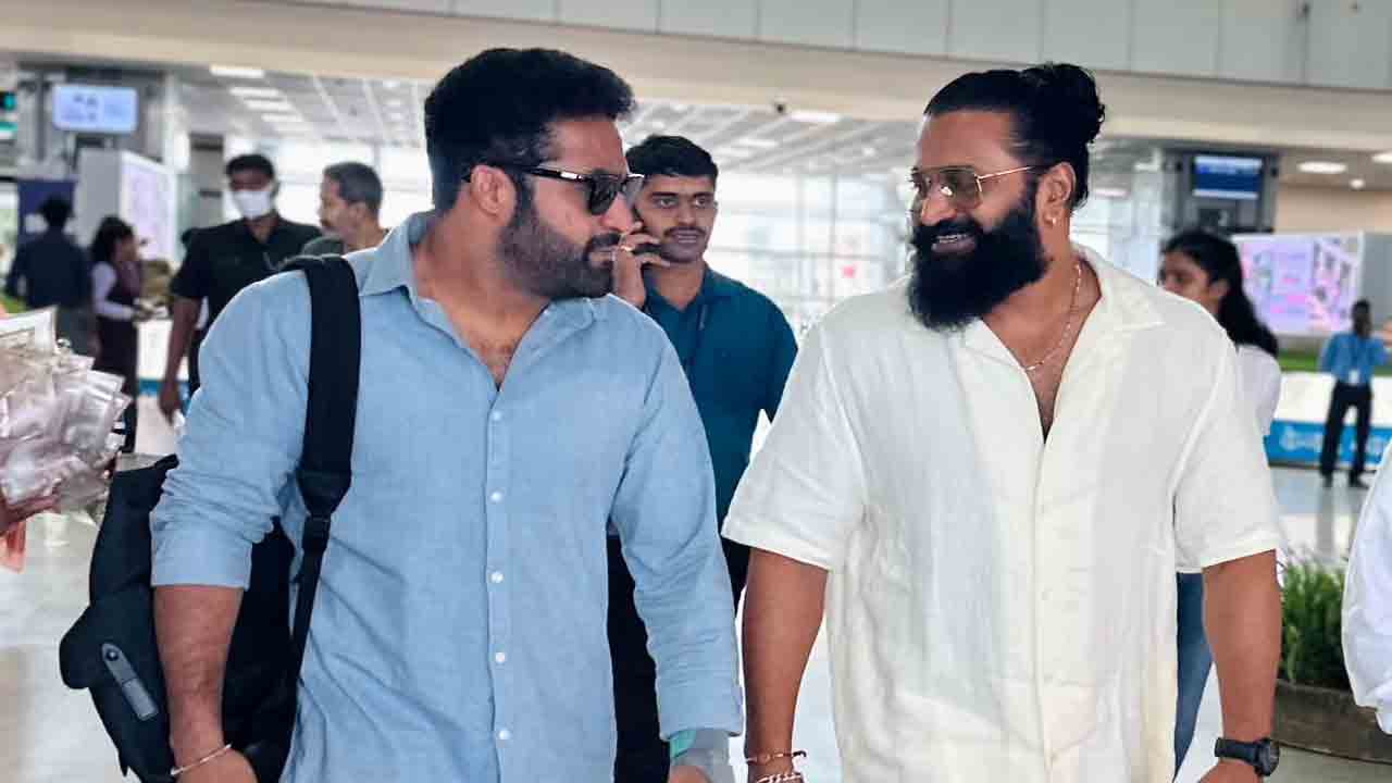 NTR – Rishab Shetty | ఎన్టీఆర్‌తో రిషబ్ శెట్టి.. సినిమా ఏమైనా ప్లాన్ చేస్తున్నారా.?