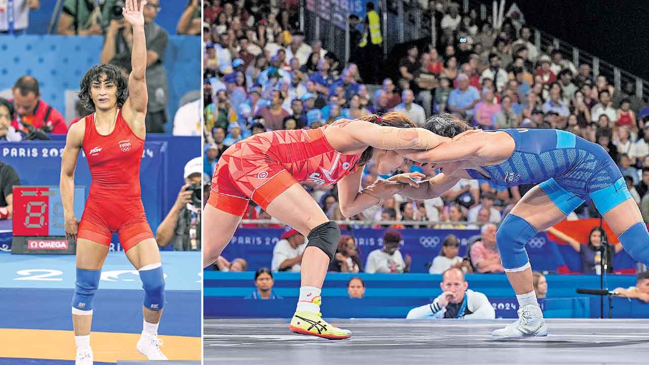 Vinesh phogat | ఫోగాట్‌ పతక గర్జన.. ఒలింపిక్స్‌ ఫైనల్‌కు తొలి భారత మహిళా రెజ్లర్‌