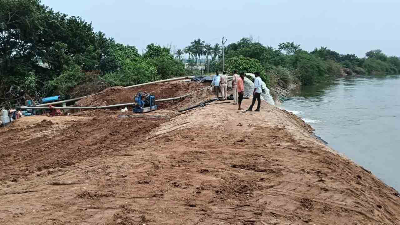 సాగర్‌ కాల్వకు 2,400 క్యూసెక్కుల నీరు