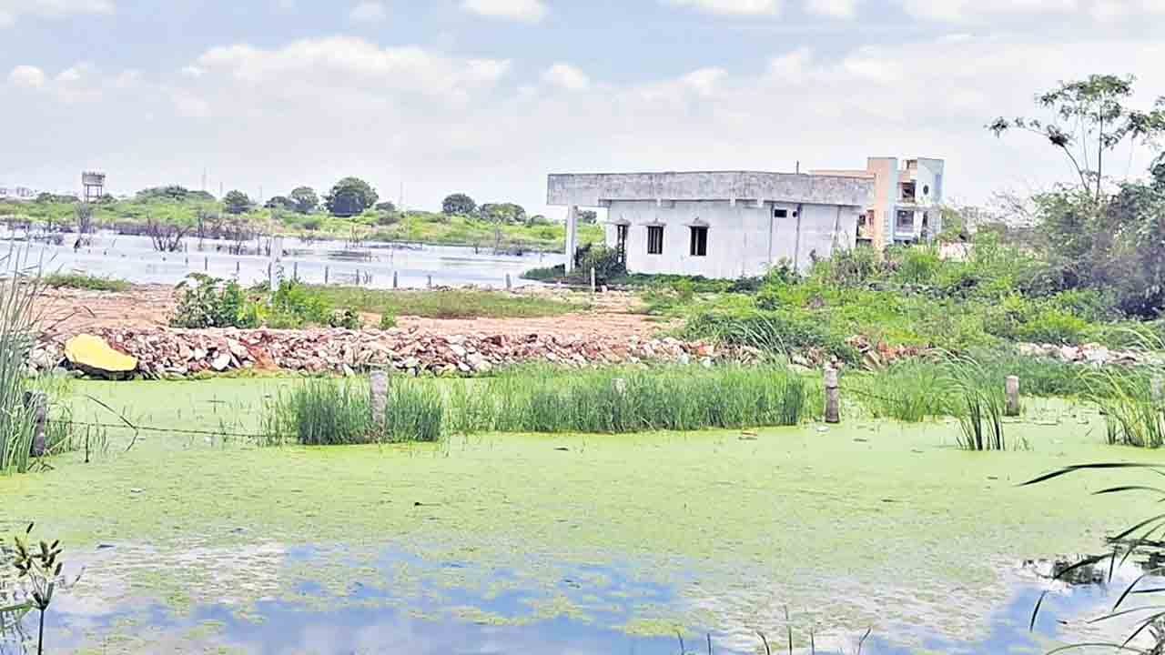 ఆనవాళ్లు లేకుండా.. కబ్జా కోరల్లో మాసబ్‌ చెరువు