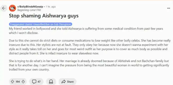 Aishwarya Ra Healthi