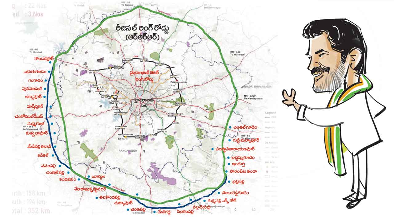 CM Revanth Reddy | సీఎం సొంత వ్యవహారంగా ట్రిపుల్‌ ఆర్‌.. గోప్యంగా దక్షిణ భాగం అలైన్‌మెంట్‌!