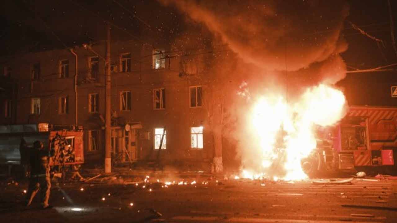 మరోసారి రష్యా డ్రోన్ల దాడి