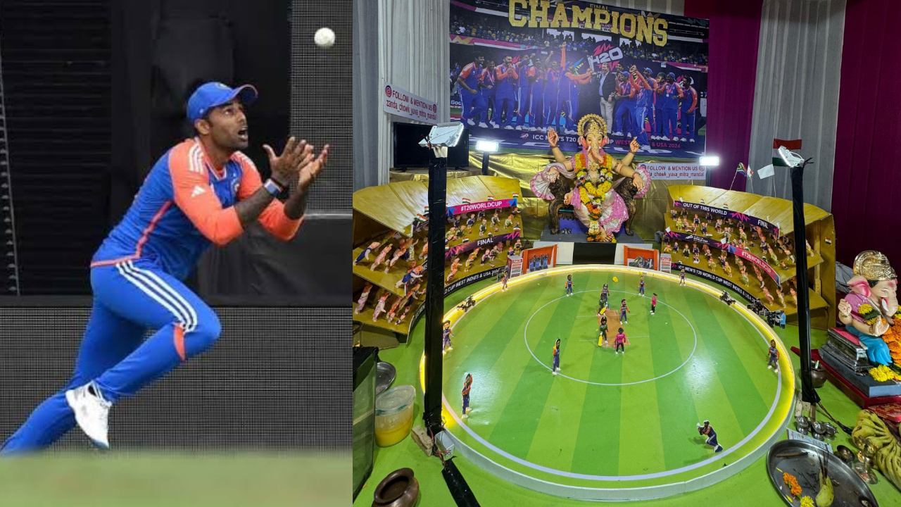 Ganesh Pandal | టీ20 వరల్డ్‌ కప్‌లో సూర్య పట్టిన చారిత్రాత్మక క్యాచ్‌ థీమ్‌తో గణేశ్‌ మండపం.. ఫోటోలు వైరల్‌