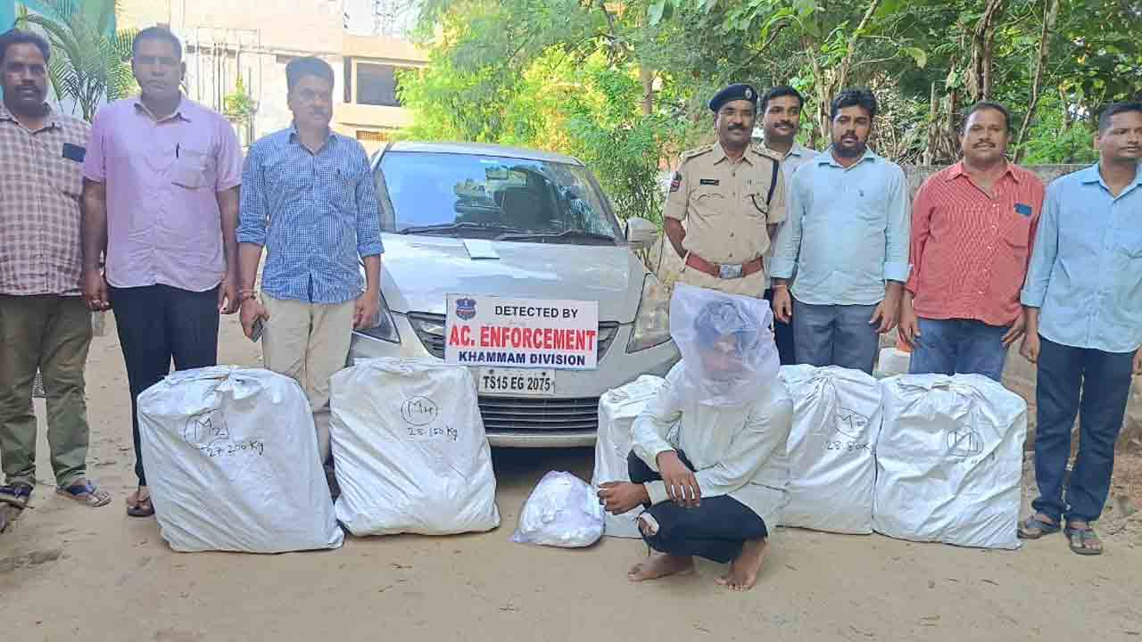 Ganja seize | ఆర్టీఏ చెక్‌పోస్టు వద్ద తనిఖీలు.. రూ. 37.60 లక్షల గంజాయి పట్టివేత