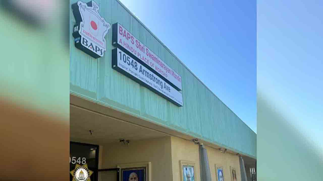 Hindu Temple | అమెరికాలో మరో ఆలయంపై దాడి.. హిందూస్‌ గో బ్యాక్‌ అంటూ రాతలు