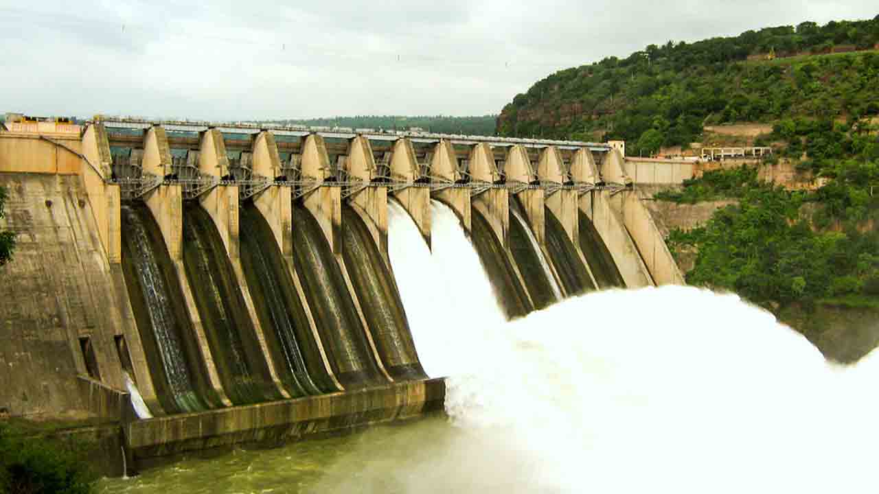 Srisailam Reservoir | శ్రీశైలం జలాశయం 2 గేట్లు ఎత్తి నీటి విడుదల
