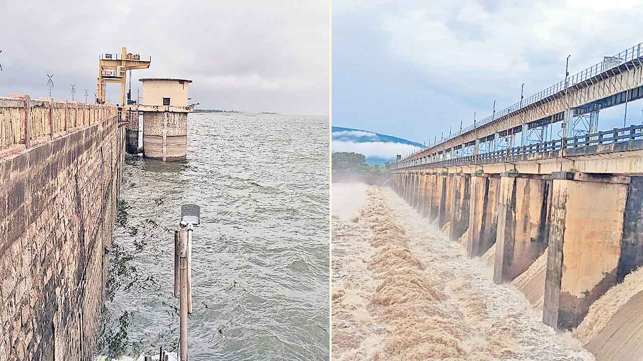 Floods | ఉప్పొంగుతున్న కృష్ణమ్మ.. మత్తడి దుంకిన మానేరు