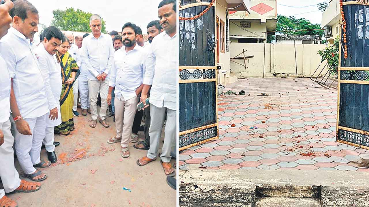 MLA Sunitha Lakshma Reddy | ఎమ్మెల్యే సునీతా లక్ష్మారెడ్డి ఇంటిపై కాంగ్రెస్‌ మూకల దాడి