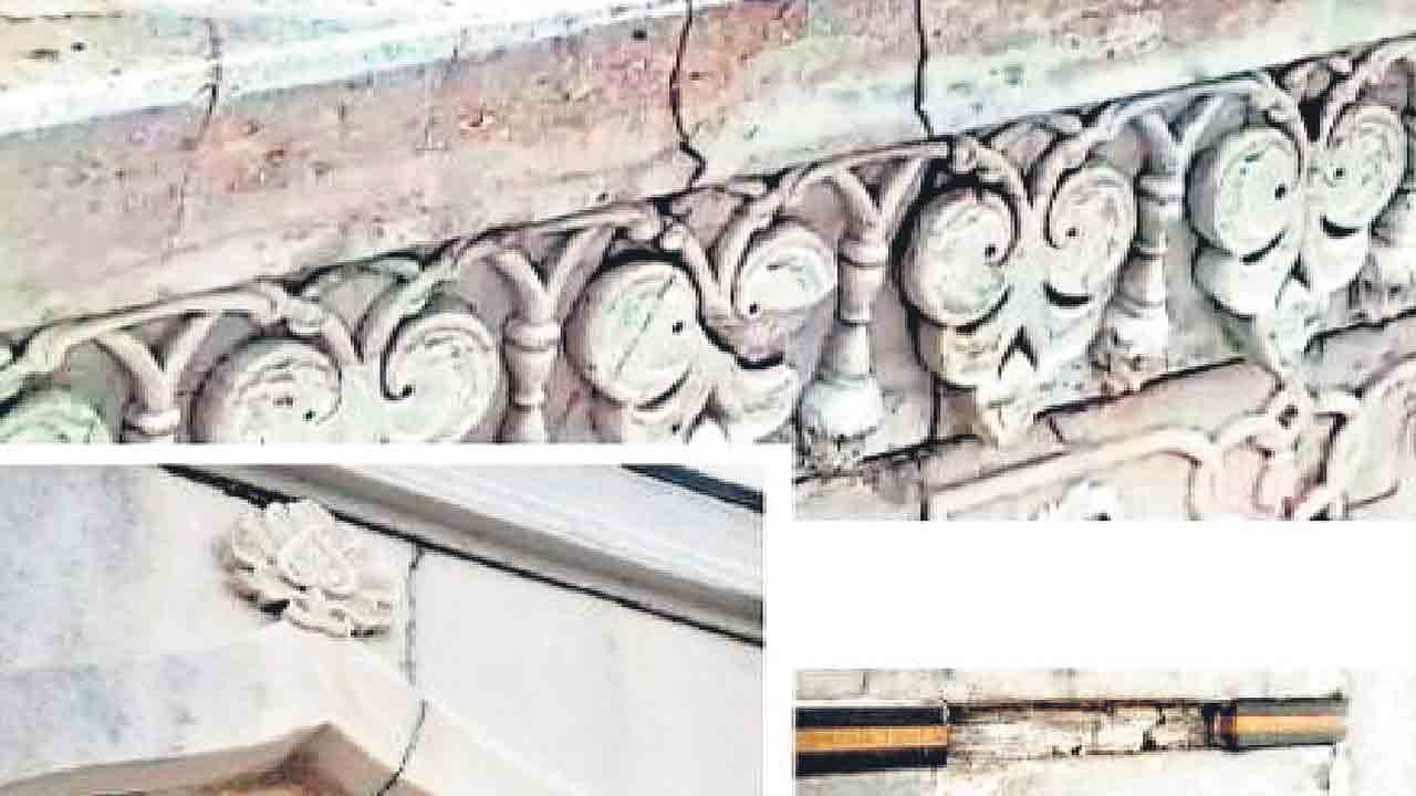 Taj Mahal | నిర్వహణలో నిర్లక్ష్యం.. తాజ్‌మహల్‌ గోడలకు పగుళ్లు