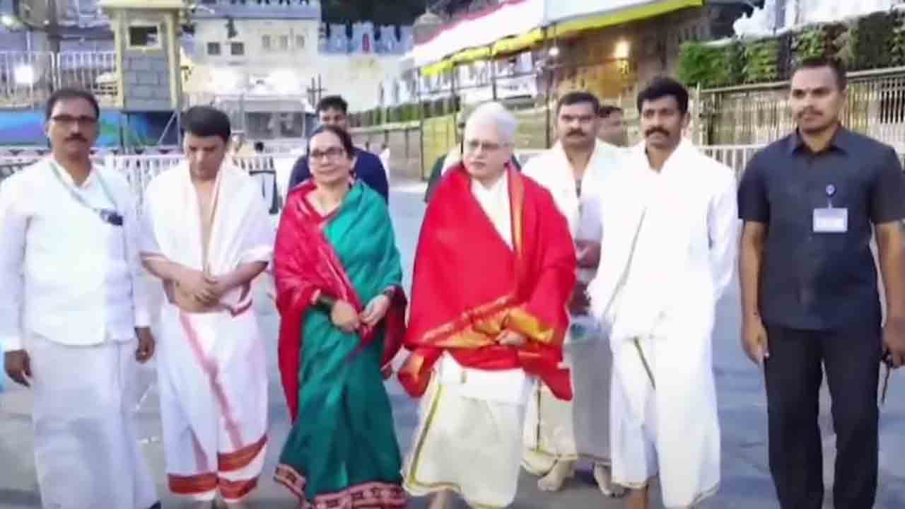 Governor Jishnu Dev Varma | తిరుమల శ్రీవారి సేవలో గవర్నర్‌ జిష్ణుదేవ్‌ వర్మ