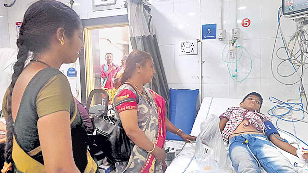 హాస్టల్‌ విద్యార్థికి పాముకాటు