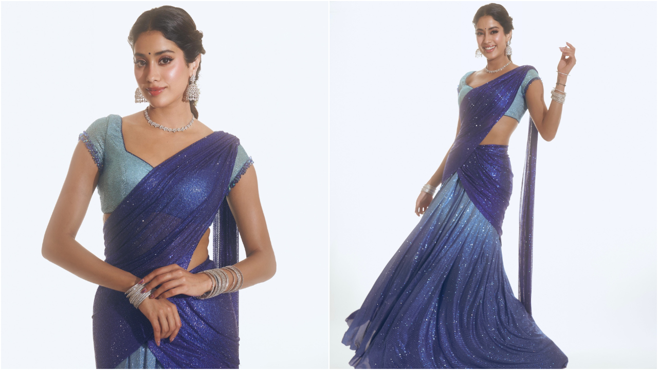 Janhvi Kapoor | తల్లి బాటలో జాన్వీకపూర్‌.. లంగా ఓణీలో మెరిసిన దేవర బ్యూటీ