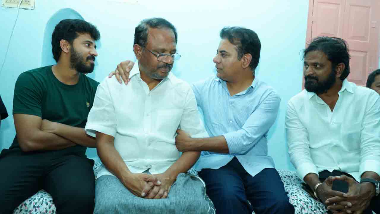 లక్ష్మారెడ్డికి కేటీఆర్‌ పరామర్శ