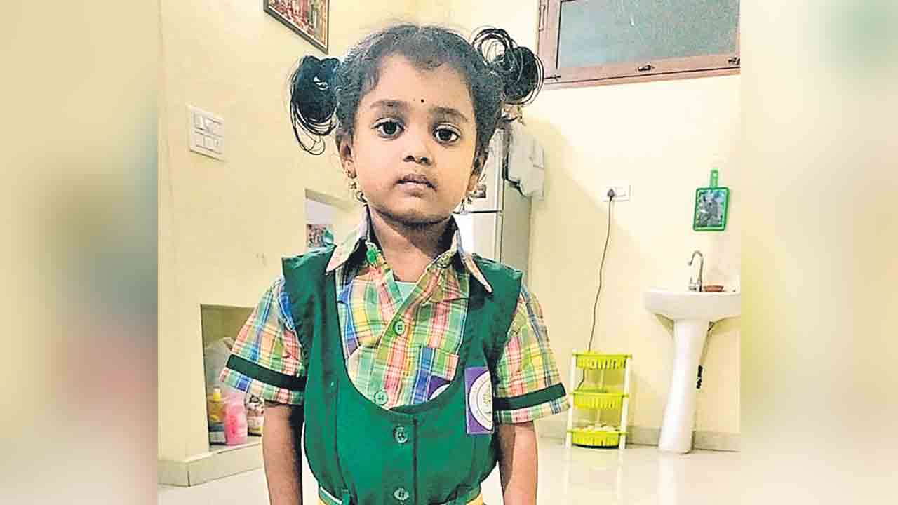 School Bus | అయ్యో చిట్టితల్లి.. స్కూల్‌ బస్సు ఢీకొని ఎల్‌కేజీ విద్యార్థిని మృతి