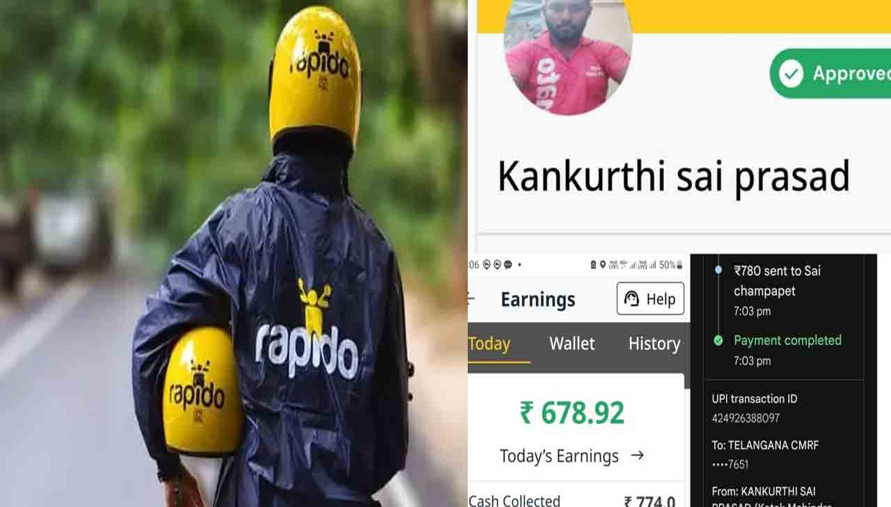 Rapido Driver | రోజంతా బైక్ నడిపి వ‌ర‌ద బాధితుల‌కు సాయం చేసిన ర్యాపిడో డ్రైవ‌ర్