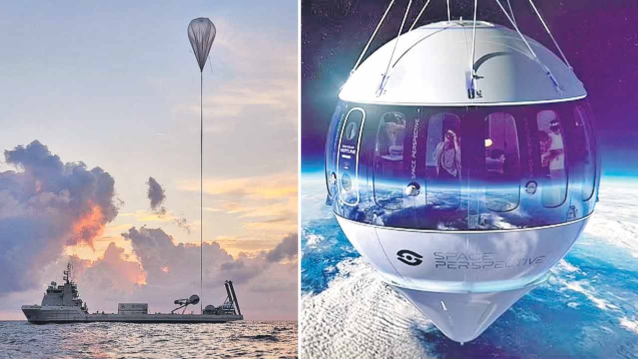 Luxury space balloon | ఆకాశంలో లగ్జరీ బార్‌.. ఒక టికెట్‌ ఖరీదు 1,25,000 డాలర్లు