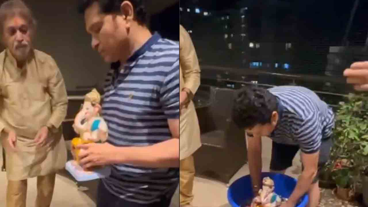 Sachin Tendulkar | ఇంట్లోనే గ‌ణ‌ప‌య్య నిమ‌జ్జ‌నం.. స‌చిన్ భావోద్వేగ పోస్ట్