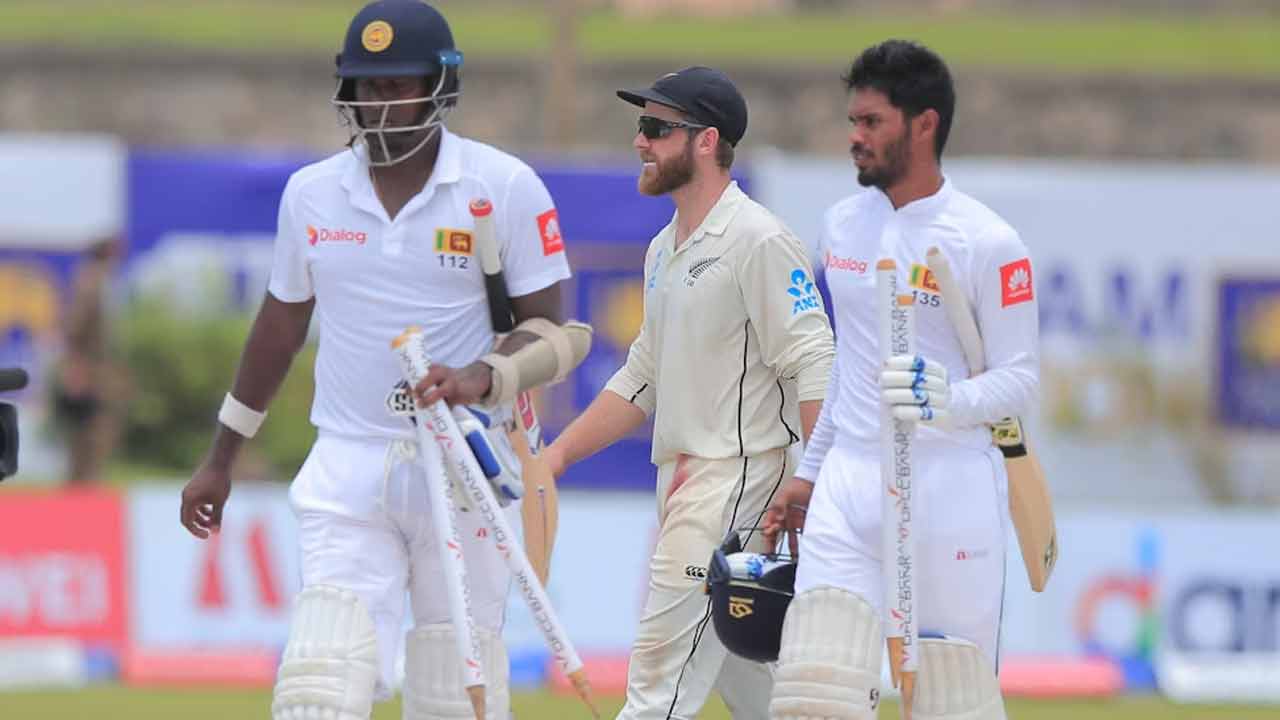 లంక, కివీస్ టెస్టుకు బ్రేక్