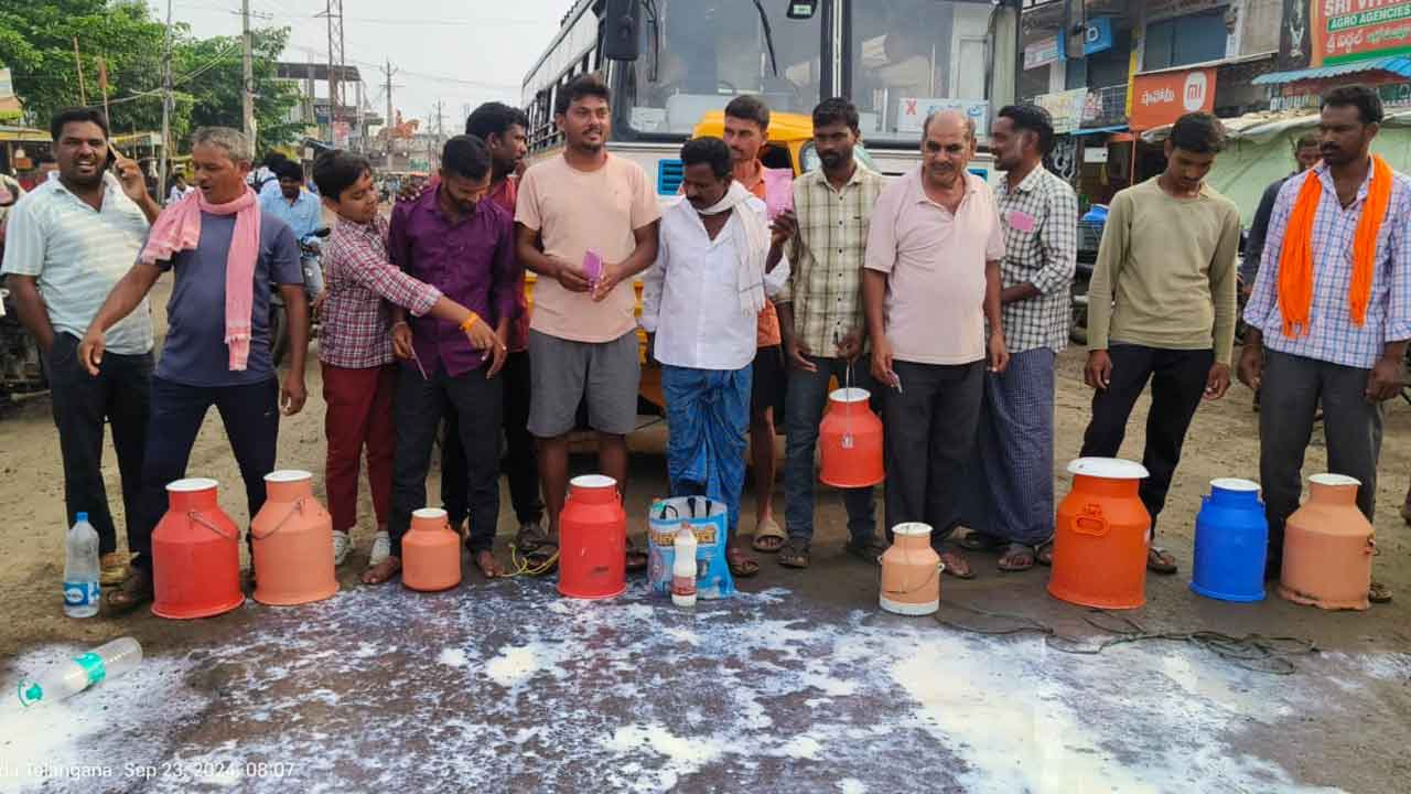 Dairy farmers | ఆదిలాబాద్‌ జిల్లాలో పాడి రైతుల ఆందోళన