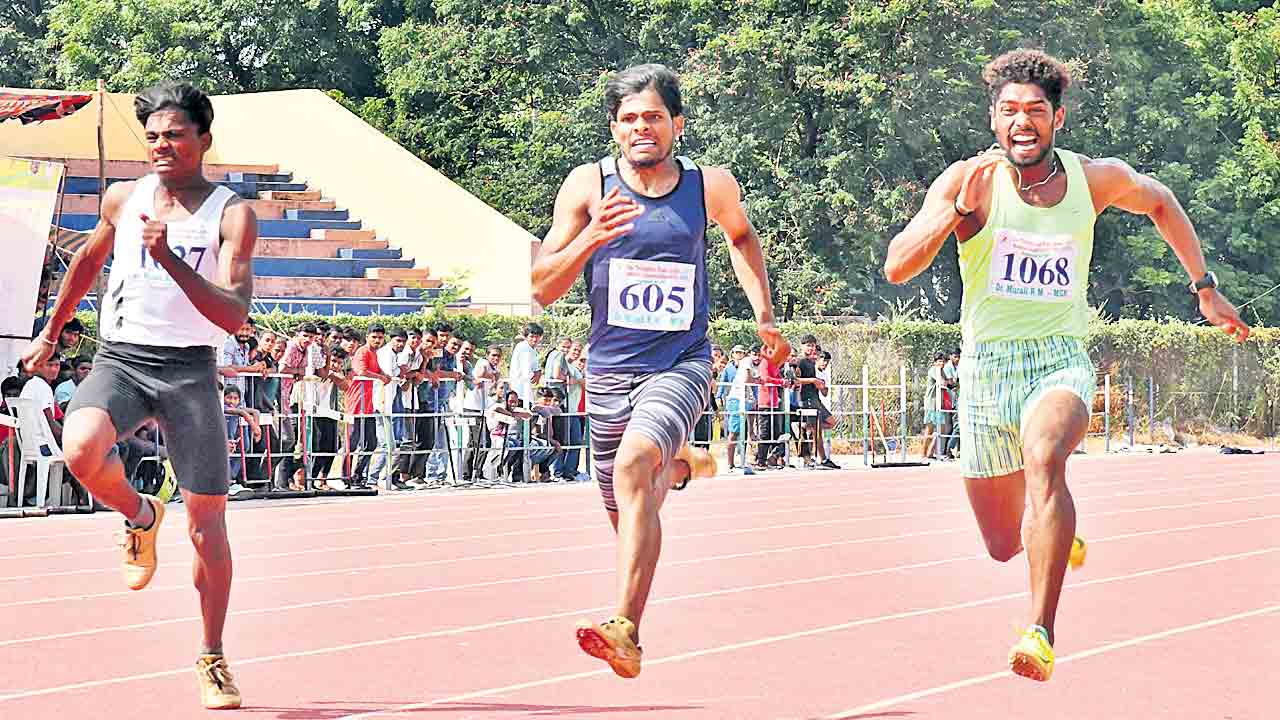 100మీ విజేతలు గణేశ్‌, కైఫ్‌.. ముగిసిన తెలంగాణ జూనియర్‌ అథ్లెటిక్స్‌ టోర్నీ