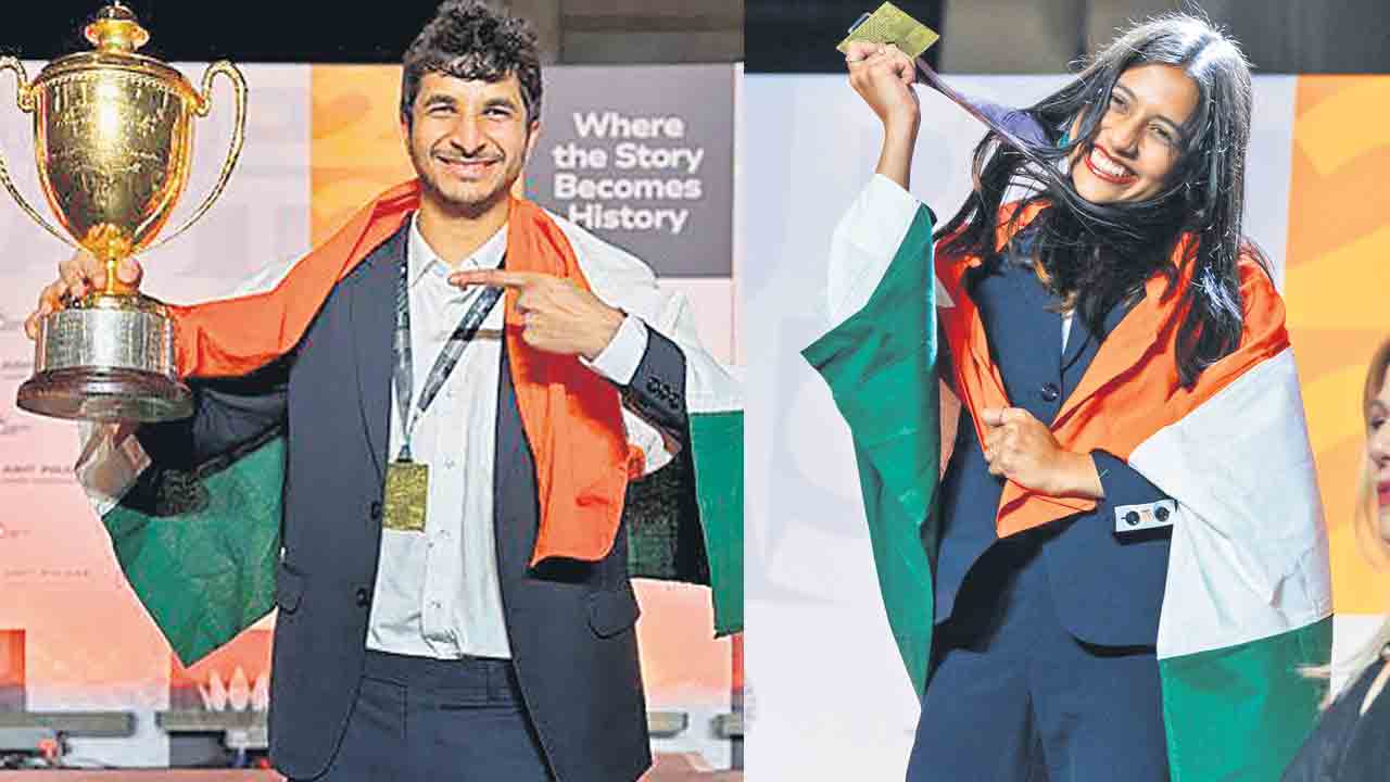 యువ గ్రాండ్‌మాస్టర్లు విదిత్‌, దివ్యకు కోటి నజరానా