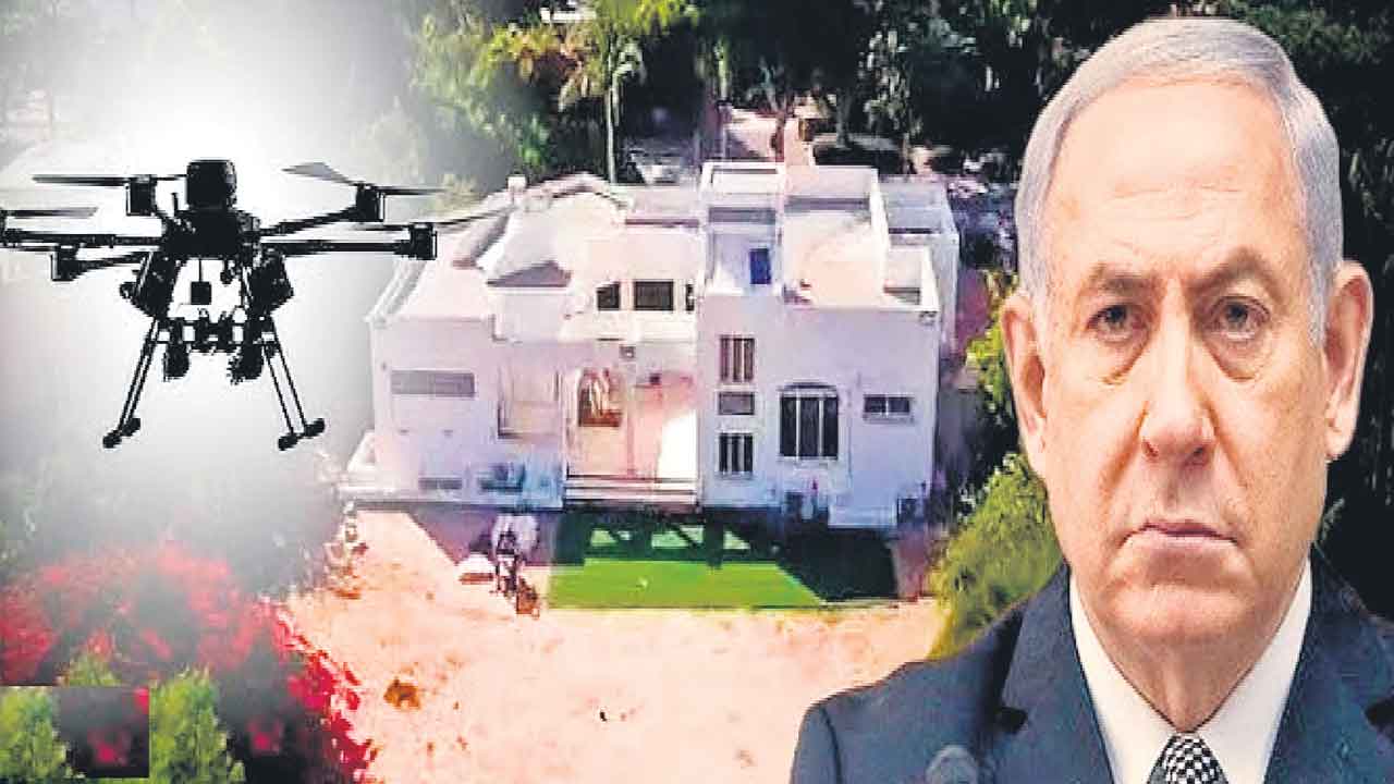 Benjamin Netanyahu | నెతన్యాహూ లక్ష్యంగా హెజ్బొల్లా డ్రోన్‌ దాడి..
