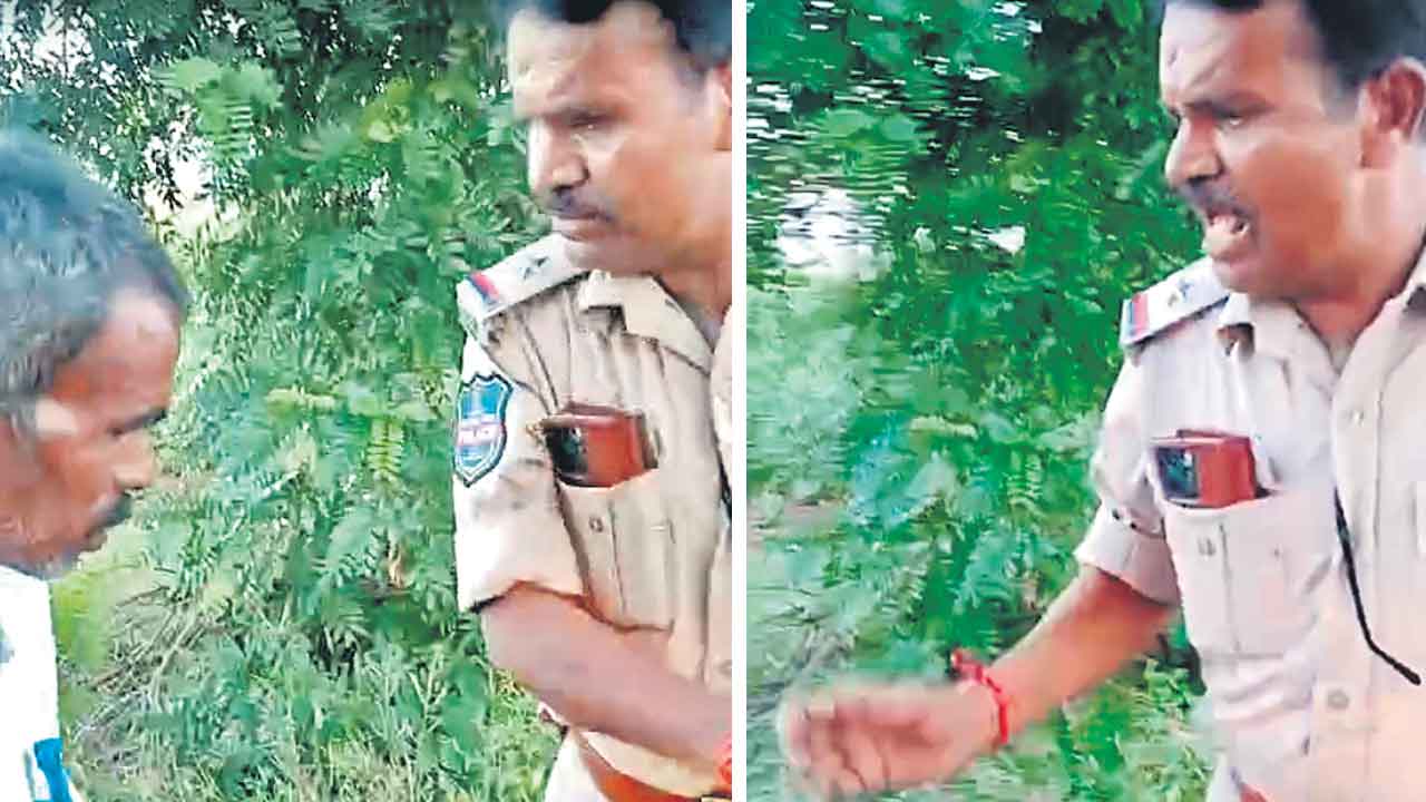 రైతుపై ఏఎస్సై దౌర్జన్యం