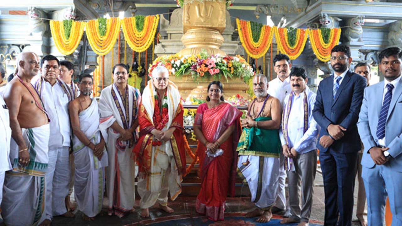 Governor Jishnu dev Varma | భద్రాద్రి రామయ్యను దర్శించుకున్న గవర్నర్ జిష్ణుదేవ్ వర్మ