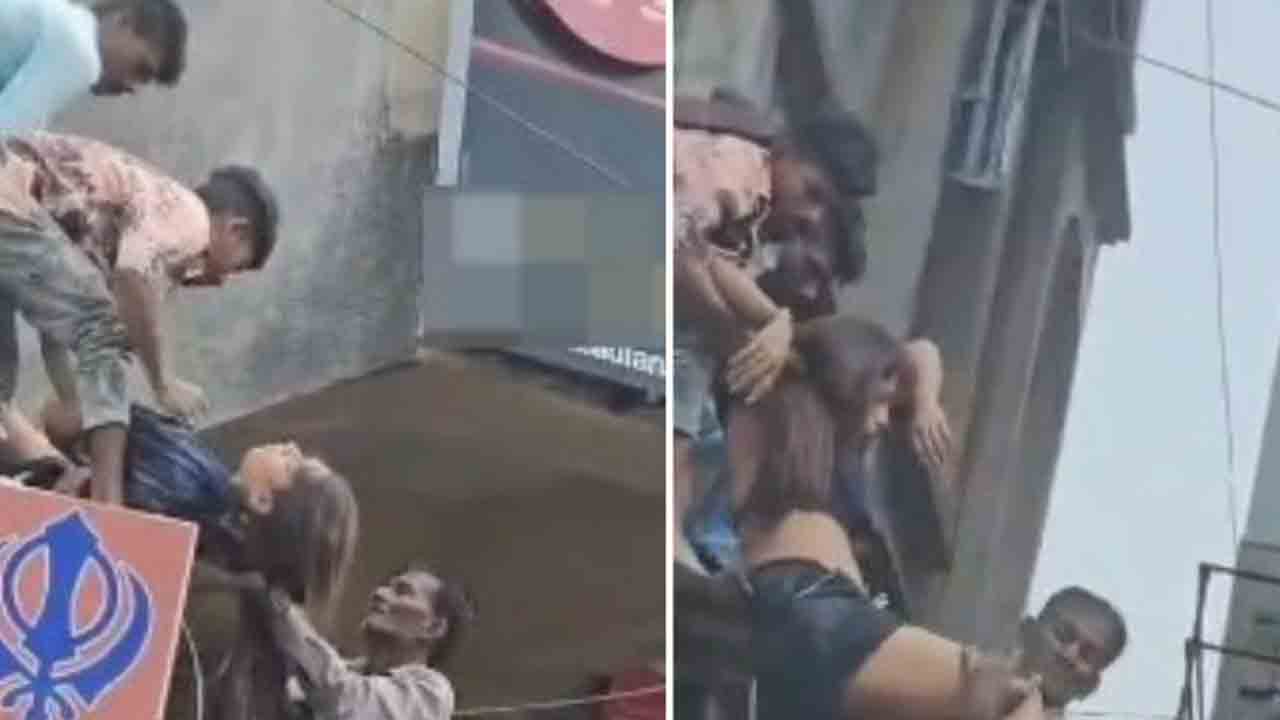 Watch: బిల్డింగ్‌ పైనుంచి దూకిన యువతి.. తర్వాత ఏం జరిగిందంటే?