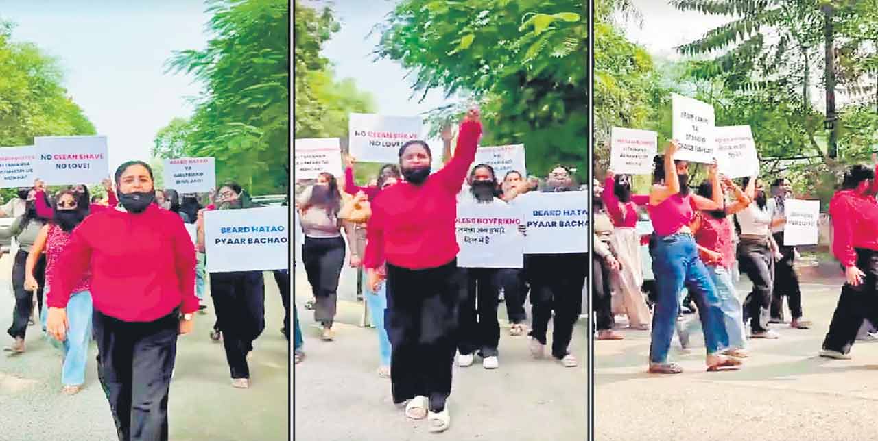 Indore | గడ్డం తీసేస్తేనే ప్రేమిస్తామంటున్న ఇండోర్‌లో యువతులు..