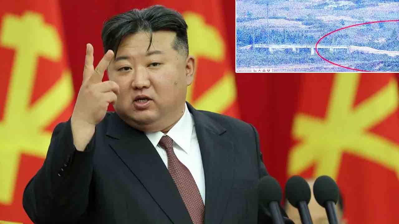 North Korea | దక్షిణ కొరియాను కలిపే సరిహద్దు రోడ్లను పేల్చేసిన కిమ్‌ సైన్యం