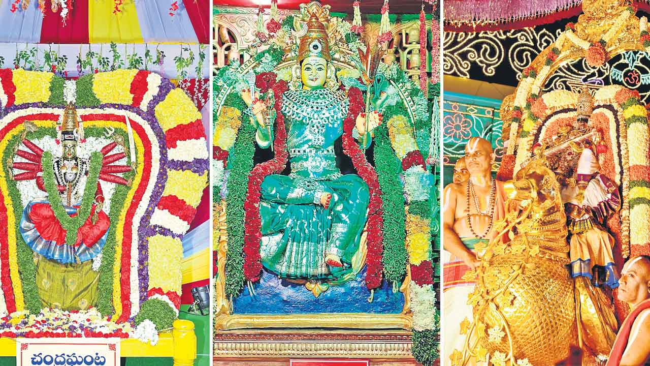 చంద్రఘంట దేవీగా అమ్మవారు