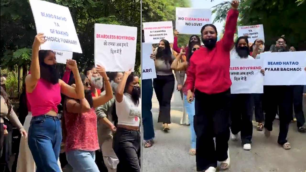 Beard | మాకు గడ్డం లేని బాయ్‌ఫ్రెండ్సే కావాలి.. రోడ్డెక్కి ఆందోళన చేపట్టిన ఇండోర్‌ అమ్మాయిలు!