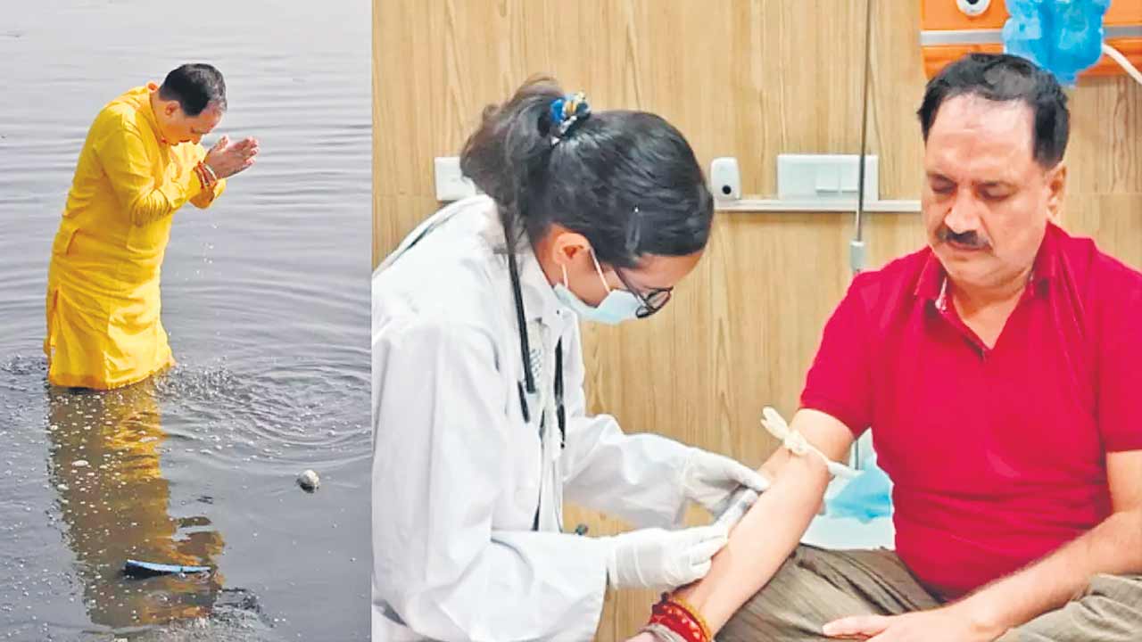 యమునలో మునకేసి.. అస్వస్థతకు గురై..