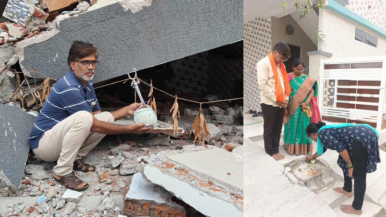 Hydraa | గృహప్రవేశం చేసిన 6 రోజులకే హైడ్రా కూల్చివేత.. నేటికీ ఇంటి శిథిలాల వద్దే తచ్చాడుతున్న బాధితుడు