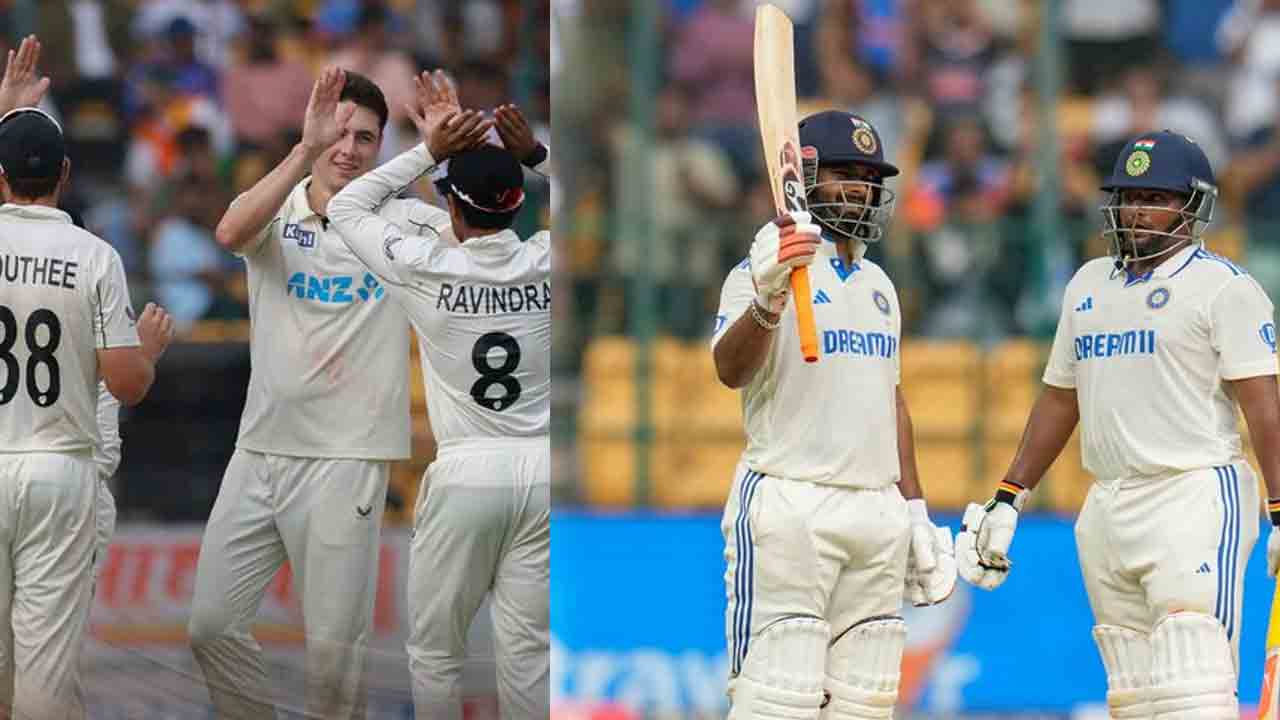 IND vs NZ 1st Test | టీమిండియా ఆలౌట్.. ఇక గెలుపు భారం బౌల‌ర్ల‌దే