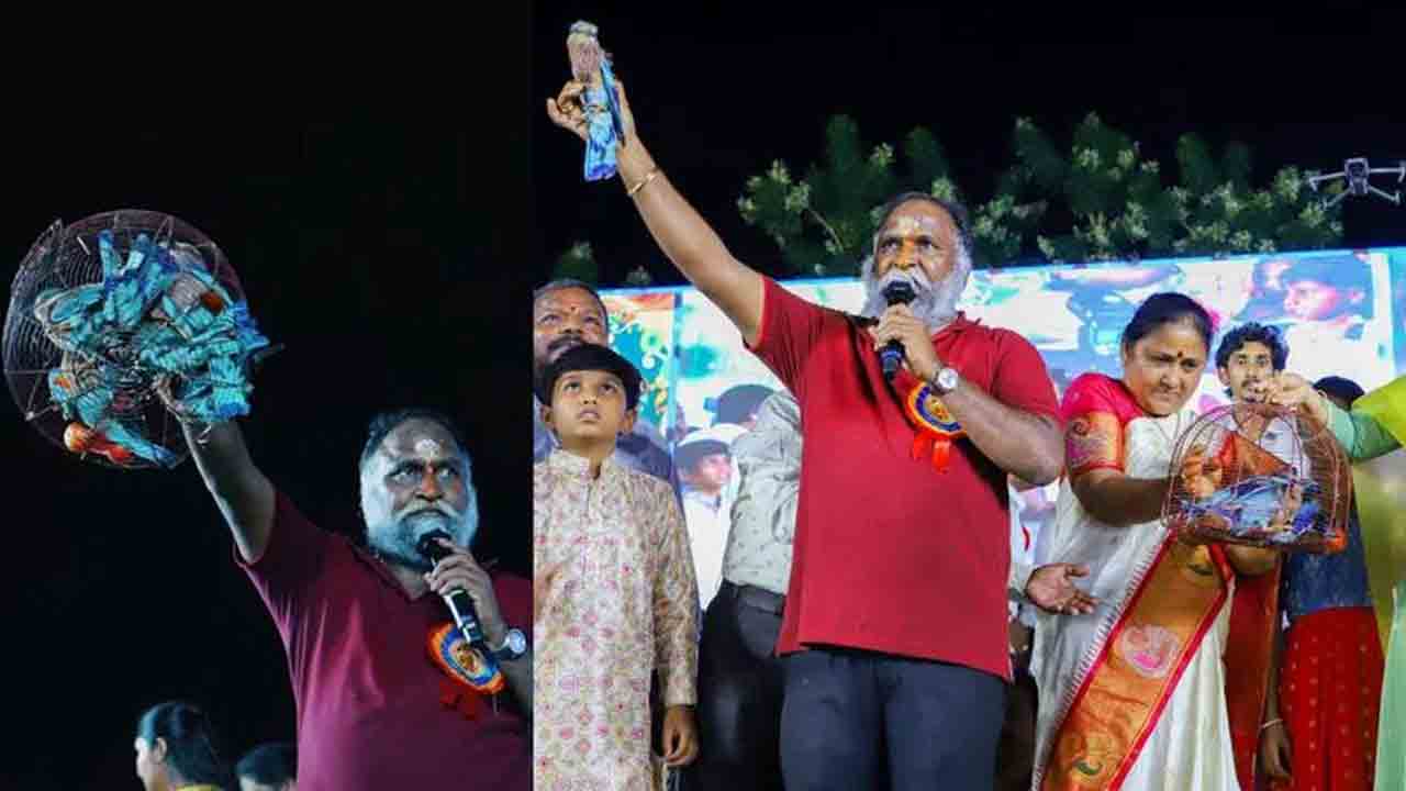 Jagga Reddy | రాష్ట్ర ప‌క్షి పాల‌పిట్ట‌ను బంధించిన జ‌గ్గారెడ్డి.. వ‌న్య‌ప్రాణి సంర‌క్ష‌కులు ఫైర్