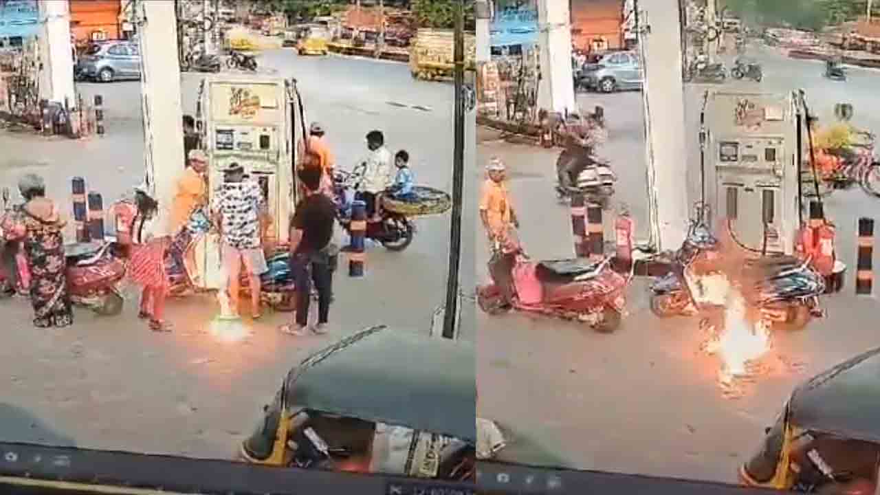 Hyderabad | పెట్రోల్ బంక్లో ఆకతాయిల దుశ్చర్య.. గంజాయి మత్తులో నిప్పు పెట్టారు.. వీడియో