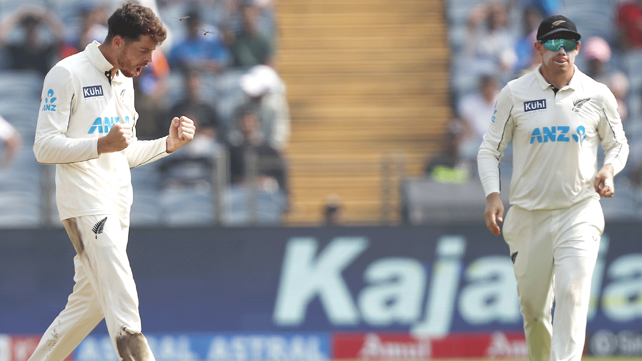 Ind Vs Nz: ఏడు వికెట్లు తీసిన సాంట్న‌ర్‌.. ఇండియా 156 ఆలౌట్‌