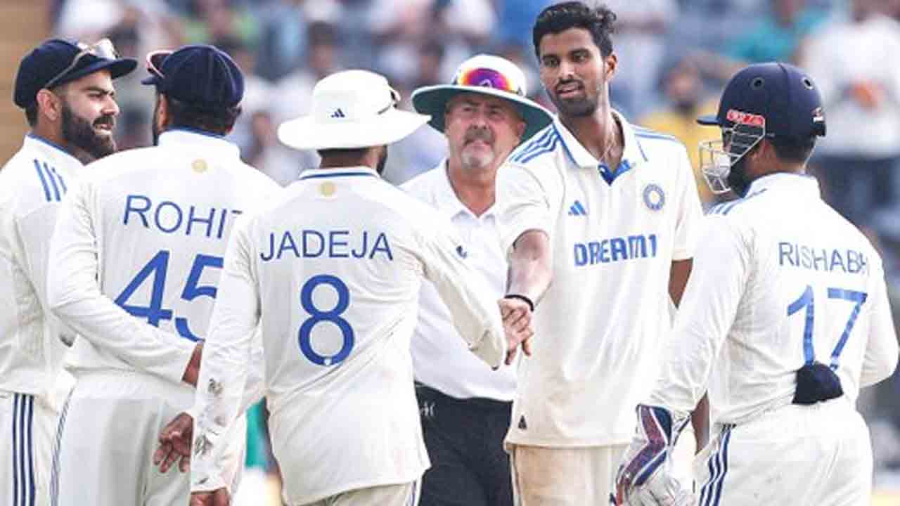 IND vs NZ 2nd Test | ఏడు వికెట్ల‌తో చెల‌రేగిన సుంద‌ర్.. న్యూజిలాండ్ ఆలౌట్