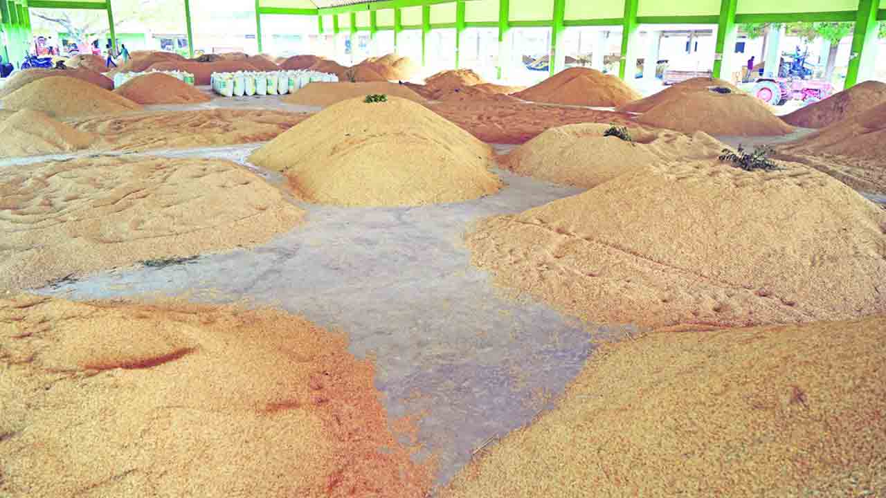 ఎక్కడి వడ్లు అక్కడే