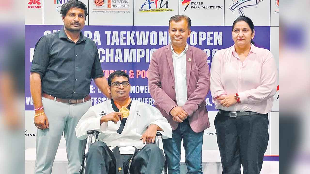 వరల్డ్‌ పారా తైక్వాండోలో గౌతమ్‌కు స్వర్ణం