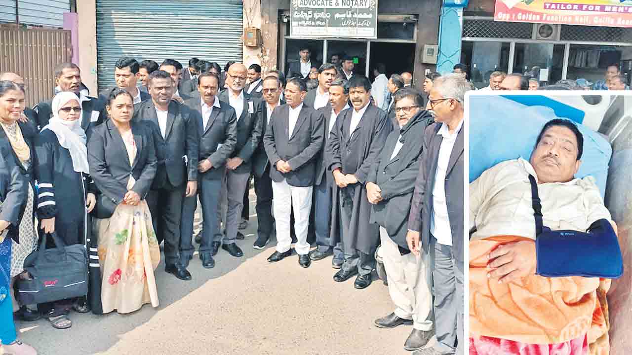 మడిగెను విక్రయించనందుకున్యాయవాదిపై దాడి