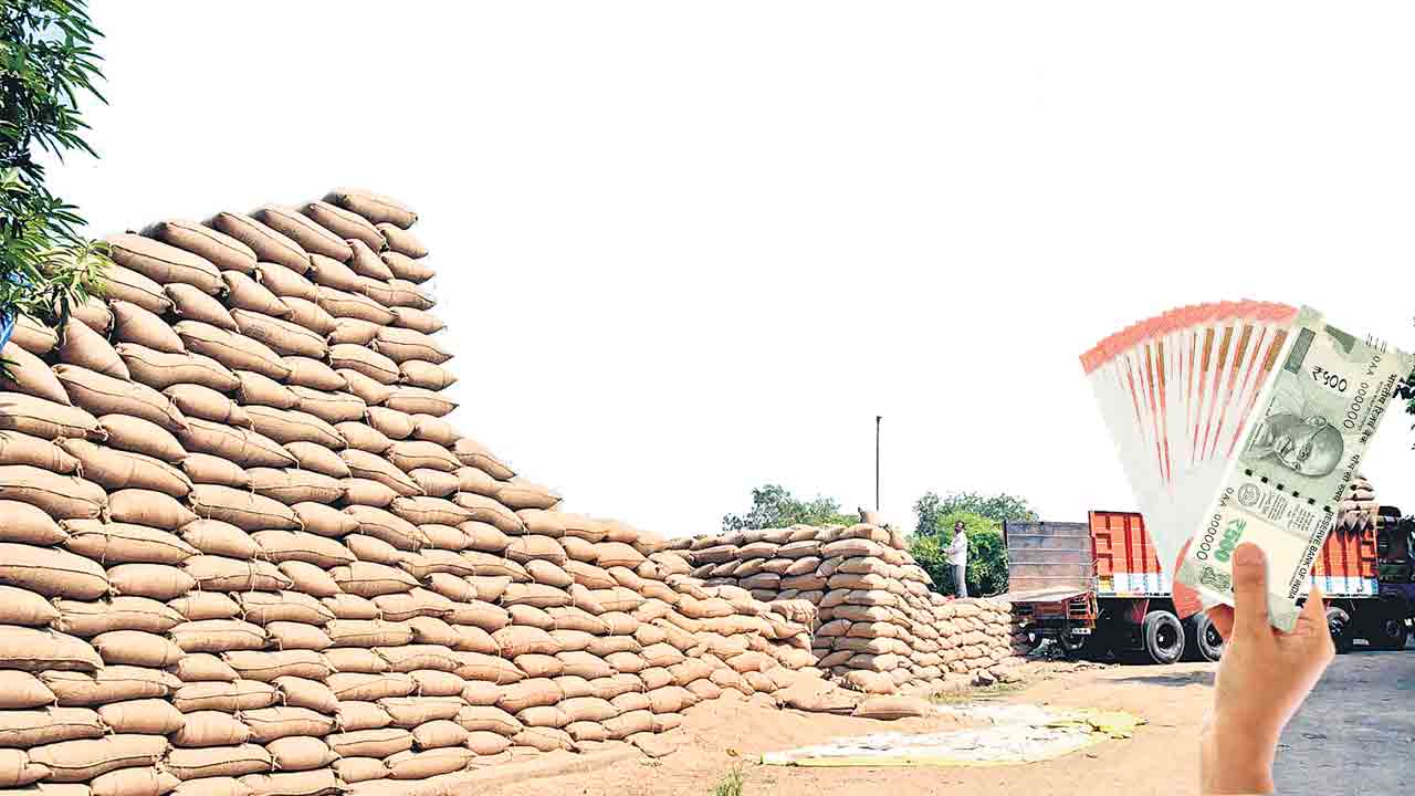 వడ్ల పైసలు వస్తలే..