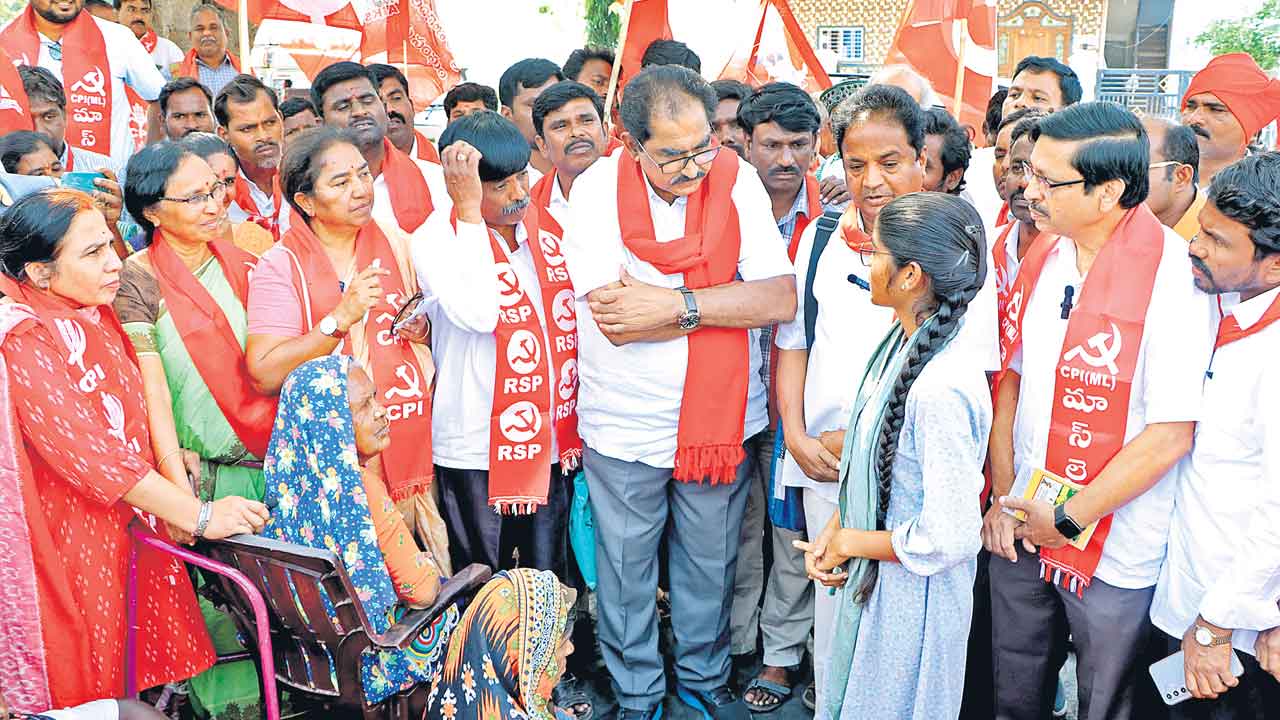 బలవంతపు భూసేకరణపై పోరాటమే!