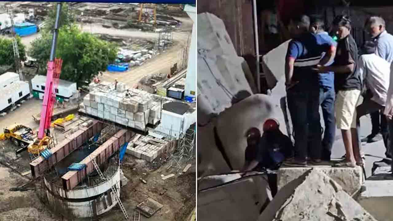 Bullet Train Site Accident | బుల్లెట్ రైలు ప్రాజెక్టు.. గిర్డర్ కింద పడి కార్మికుడి మృతి.. ఇద్దరికి గాయాలు