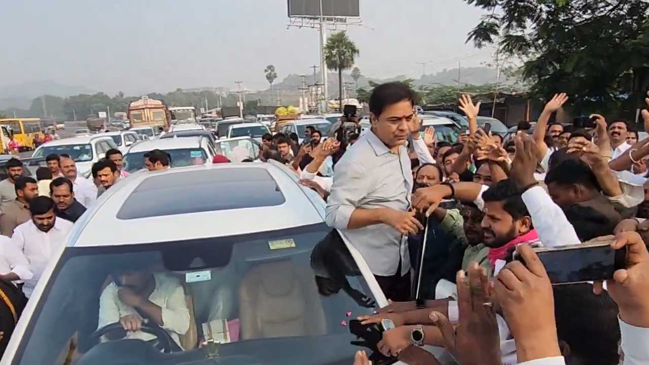 KTR | మహబూబాబాద్ మహా ధర్నాకు బయల్దేరిన కేటీఆర్